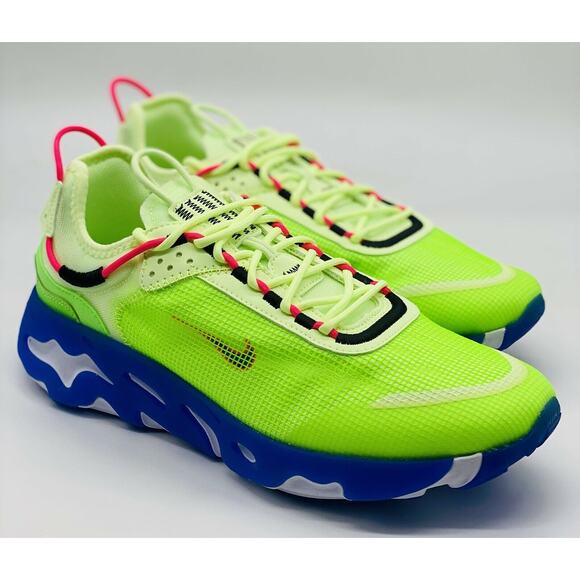 NEW Nike React Live Premium Barely Volt Hyper Royal CZ9081-700 Men’s Size Multi - Picture 3 of 6
